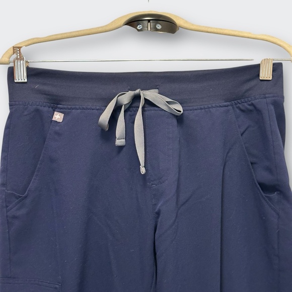 FIGS Women Scrub Pants | Zamora Jogger Navy Blue S Petite Nurse Workwear Medical - Picture 5 of 11